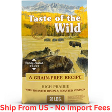Taste of the Wild High Prairie Grain-Free Dry Dog Food, Bison Venison, 28 lbs