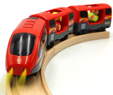 Battery Operated Trains for Wooden Train Trac...