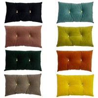 Riva Home Pineapple Shaped Buttons Embellished Filled Cushion