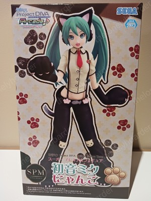 Hatsune Miku Project DIVA Arcade Nyanko Kitty Cat SPM Figure SEGA New US Seller