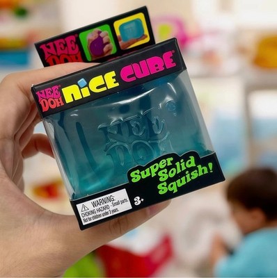 Nee Doh Nice Cube - Super Solid Squish - Brand New/Factory Sealed - 3 Colors!