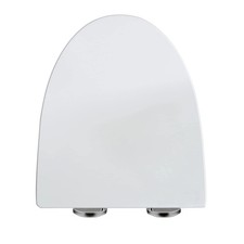 open box Slow Close Elongated Toilet Seat with Non-slip Seat Bumpers