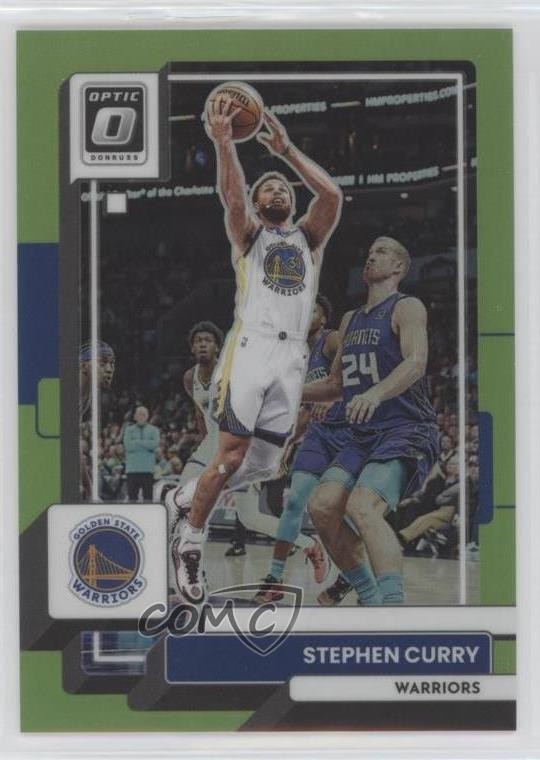 2022-23 Panini Donruss Optic Lime Green Prizm 138/149 Stephen Curry #96 00zd