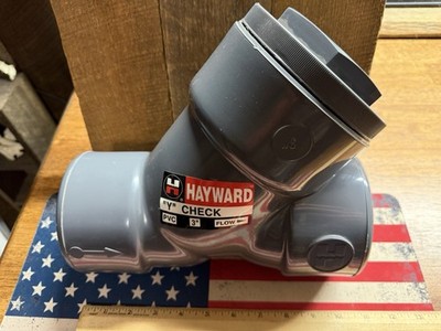 Hayward 3  PVC Y-Check Piston Valve Socket x Socket YC10300S, 38W099, NEW