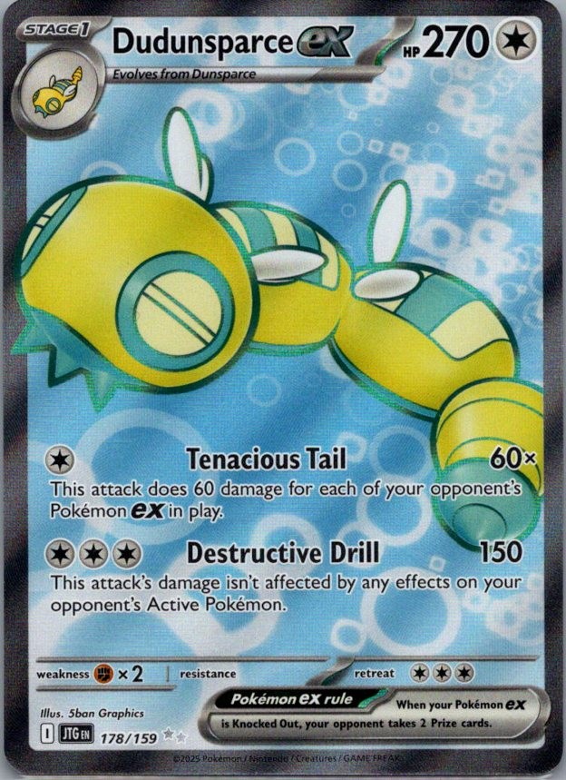 Dudunsparce ex - 178/159 Ultra Rare SV09: Journey Together NM