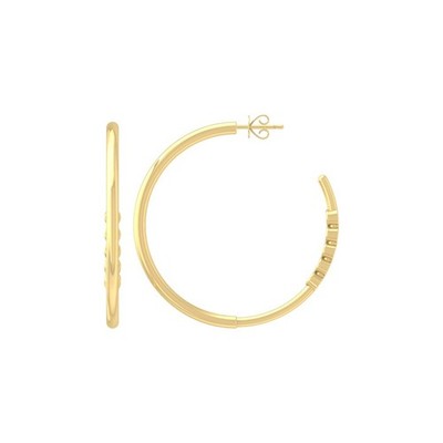14k Gelbgold Lab Grown Diamant Mode Creolen Urlaub Geschenk
