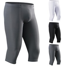 Mens Ice Silk Underwear Long Leg Boxer Briefs Trunk Sport Shorts Breathable Pant