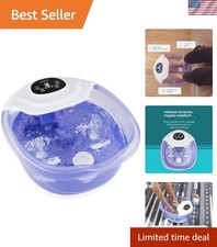 Ultimate Relaxation Foot Massager with Adjustable Heat Splash Guard Protection