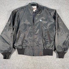 Vintage Todd Volkswagen Windbreaker Jacket Mens Large Black Full Zip USA #4610