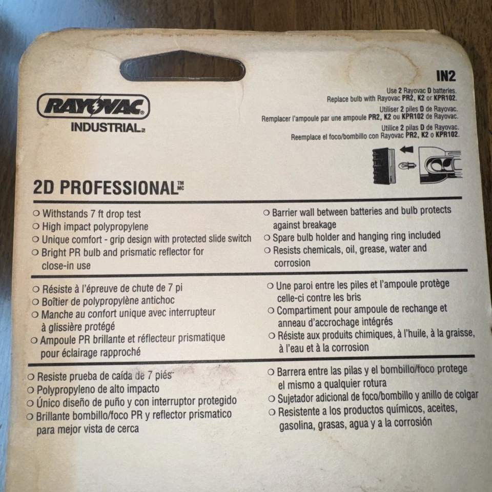 2 New RAYOVAC Industrial Flashlights High Integrity Beam Withstands 7’ Drop Test - Image 4 of 4