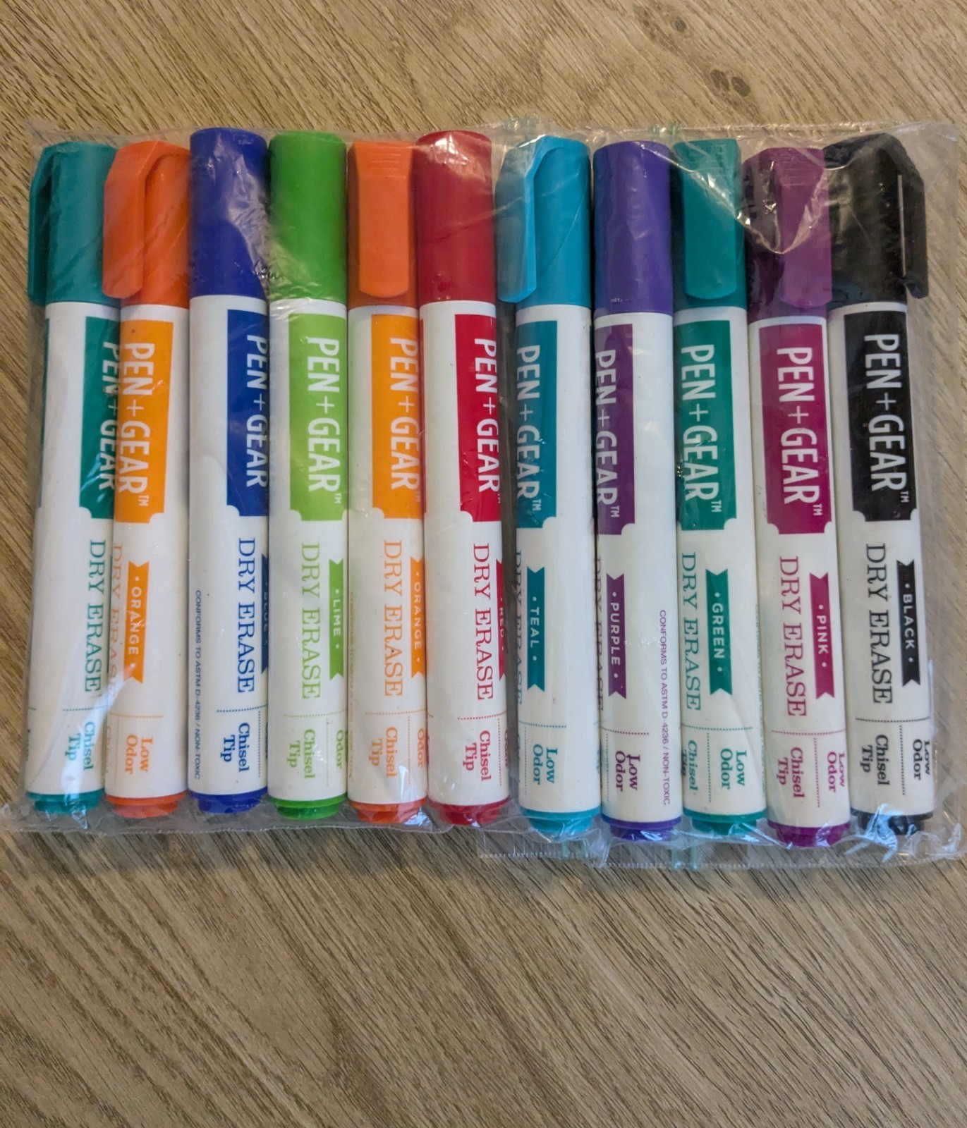 Dry Erase Markers (Pen + Gear) and Stretchable Book Covers (Kittrich)