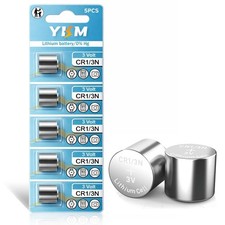 YKM 5 Pack CR1/3N 3V Lithium Batteries CR 1/3N DL1/3N CR-1/3N 2L76 Battery...