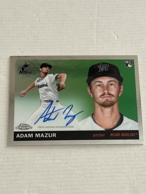 2025 Topps Chrome Platinum - Adam Mazur #CPA-AMA RC Auto Miami Marlins