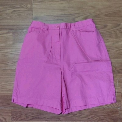 Liz Claiborne LizSport Women's Shorts Sz 6 100% Cotton Stretch Pretty In Pink 