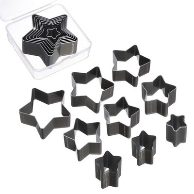 Leather Star Shape Punch Cutter Set 9 Sizes Leather Hollow Cutter Kit 9pcs
