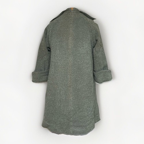 Vintage Women's Ka Ma Kurl by Kanmak Long Mint Green 100% Virgin Wool Coat - Picture 2 of 6