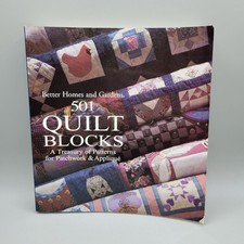 Better Homes  Gardens 501 Quilt Blocks Book Softcover Patchwork and Appliqu 