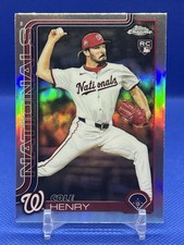 2025 Topps Chrome Update Cole Henry #USC72 Refractor