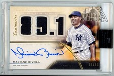 Mariano Rivera 2020 Topps Luminaries Masters Of The Mound Patch Auto Card 11/15