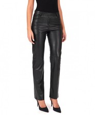 Leather Pants Women's Jeans Leggings Skinny Slim Fit High Waist Best New Black 1