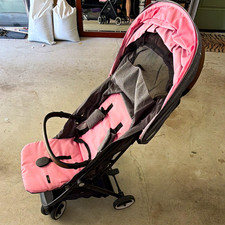 Evenflo Lightweight Single Stroller OTTO Folding Canopy Basket Pink Gray Brown