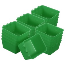 Cage Cups 4.9x3.7x2.4 Inch Parakeet Feeder Bird Cage Green 20Pcs