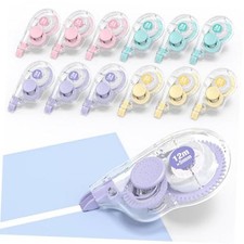 White Correction Tape, 39.4 Feet Pack Easy to Use Applicator for Instant 12