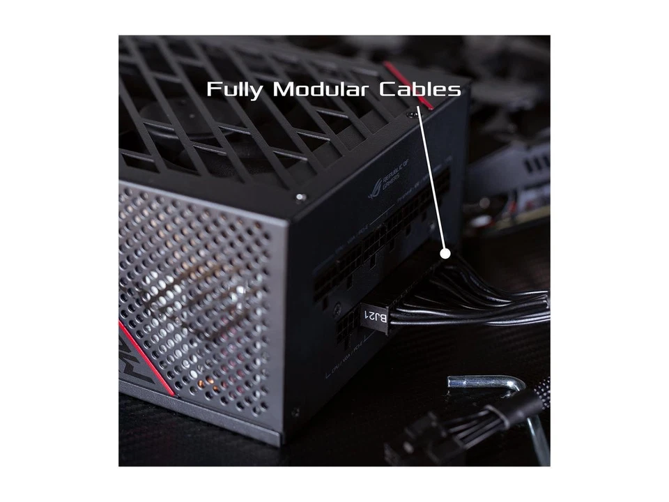 ASUS ROG Strix 750 Fully Modular 80 Plus Gold 750W ATX Power Supply with 0dB - Image 3 of 4
