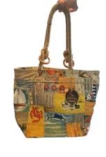 Paul Brent seaside handbag. 14" wide, 5" base, 11" height. Great condition!