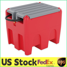 48 Gallon Portable Diesel Gasoline Fuel Tank w/12V Electric Transfer Pump,Farm