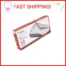 Mead #10 Envelopes, Gummed Closure, All-Purpose 20-Ib Paper, 4-1/8" x 9-1/2"