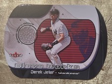 2001 Fleer Ultra GLOVE WORKS GAME-WORN GLOVE Derek Jeter DIE CUT Yankees HOF SP