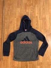 VTG Adidas Hoodie Youth Size XL Long Sleeve Stitched Large Logo EUC