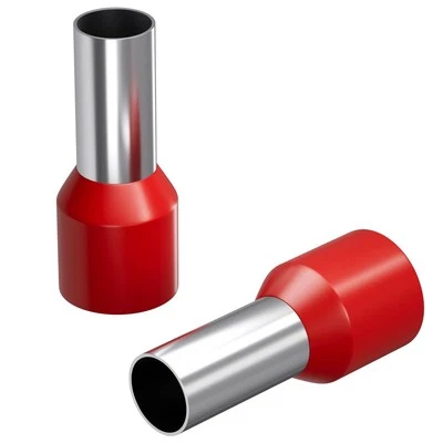 50x Aderendhülse isoliert 35mm² Rot Kupfer verzinnt 8,3x16mm Hülse - Bild 1 von 4