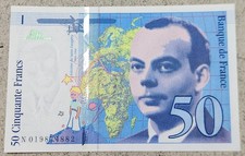 FRANCE 🇫🇷 FIFTY (50) FRANCS BANKNOTE 1994