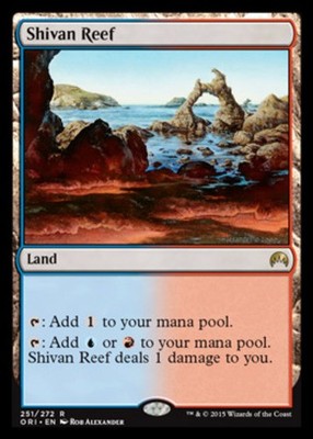 Light Play, English MTG Regular Shivan Reef Origins Magic the Gathering