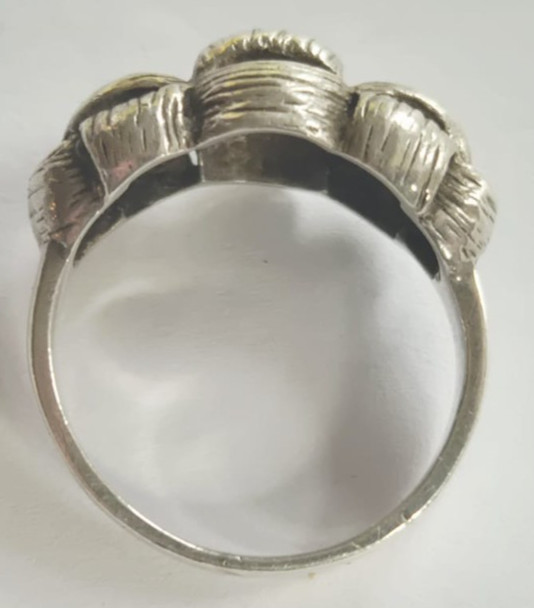 B0840 - Solid 925 Silver Ring - Intertwined - Jew… - image 7