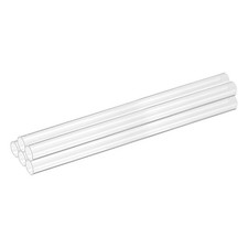 5Pcs Clear Rigid Acrylic Pipe 7mm ID x 10mm OD 6" Round Clear Plastic Tube