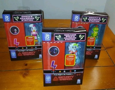 3 Five Nights At Freddy's Charging Station Security Breach Construction Lot New