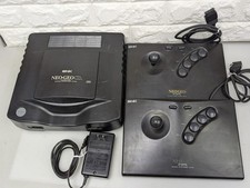 SNK Neo Geo CD CD-T01 Retro Game Console System with 2 Arcade Stick s0672M