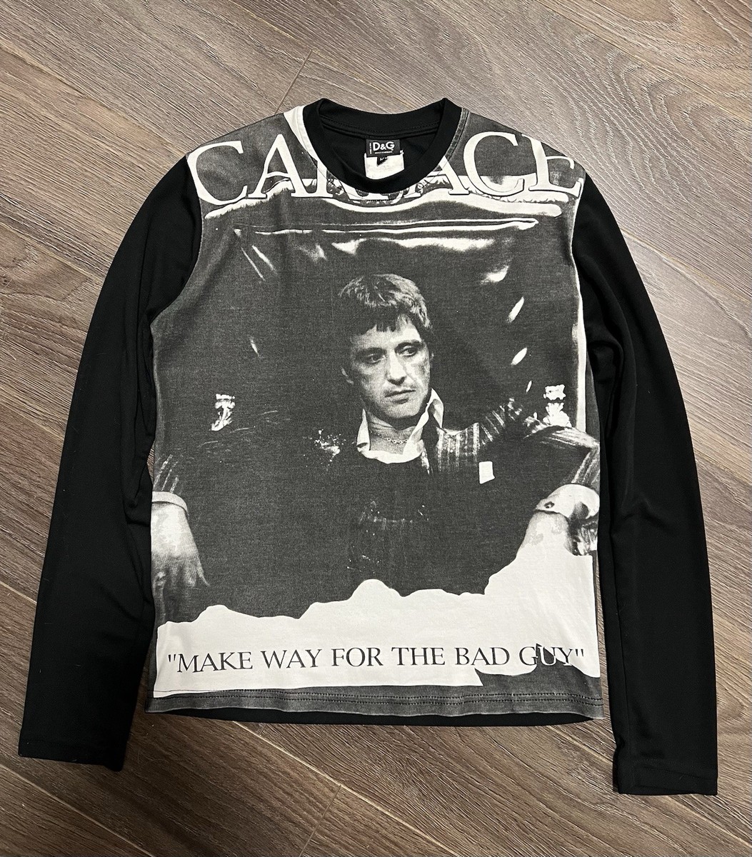 Rare Vintage Dolce & Gabbana Tony Montana Scarface Long Sleeve