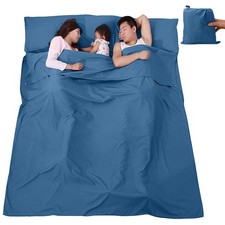 Sleeping Bag Liner Lightweight Portable Travel Camping Sheet With Bag