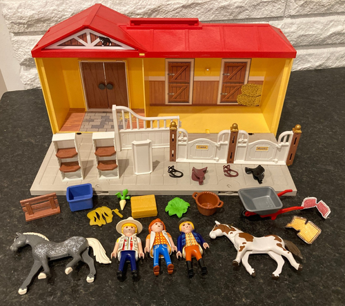 Playmobil - Mur Blanc D'Écurie Transportable Avec Clips - Réf. 5348/5671 - Occasion