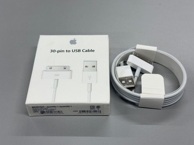 Genuine Apple 30-pin to USB Cable MA591G/C iPhone iPad iPod New Open Box
