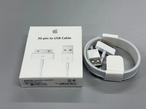 Genuine Apple 30-pin to USB Cable MA591G/C iPhone iPad iPod New Open Box