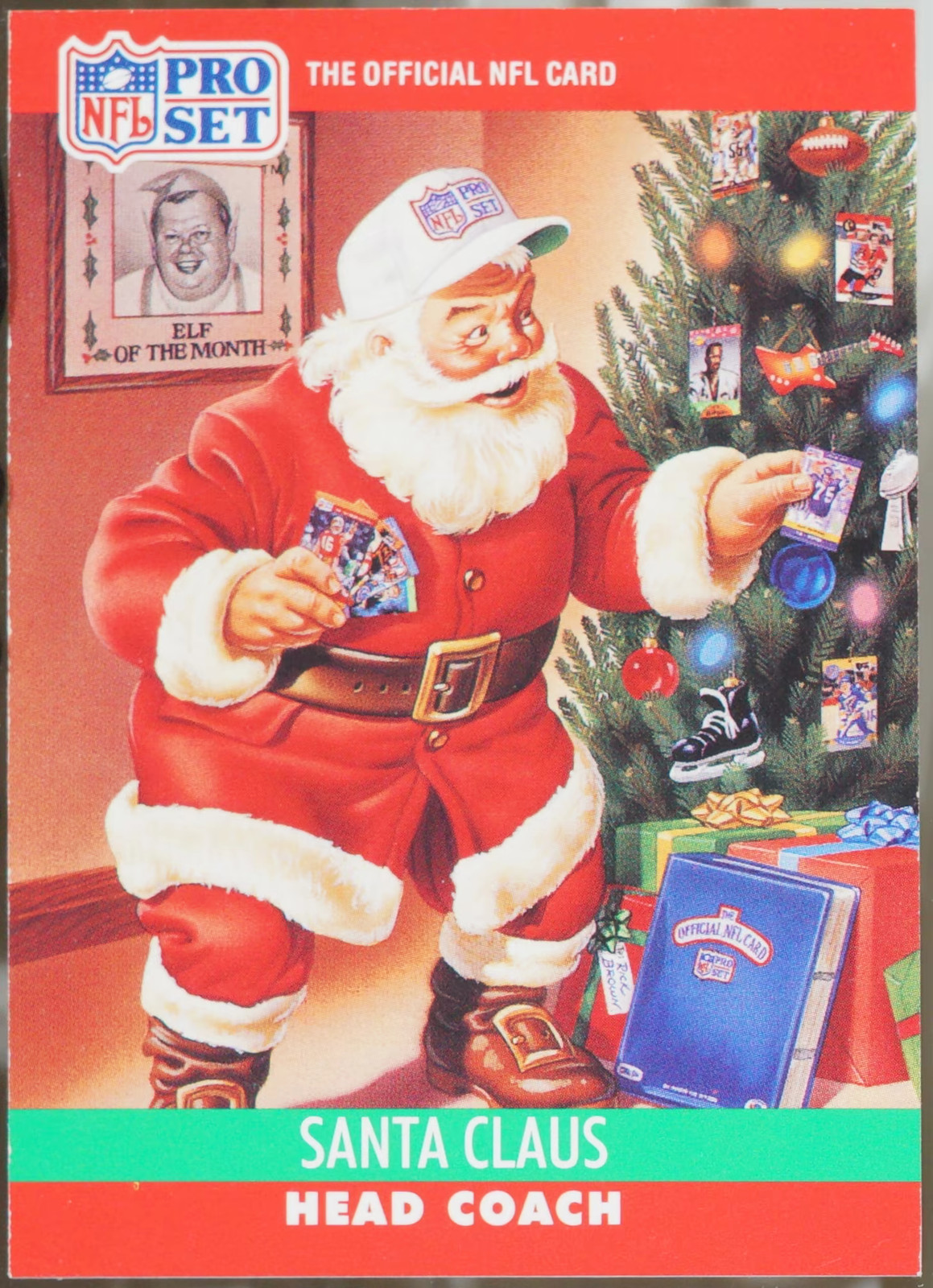1990 Pro Set #1990 Santa Claus Santa Claus Collectible Football NM