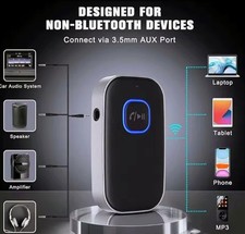 Bluetooth Audio Transmitter Receiver Audio AUX Wireless Adapter For Car Speaker
