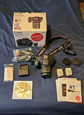 Canon EOS 600D 18.0MP Digital SLR Camera - Black (Kit w/ EF-S 18-55mm DC III...