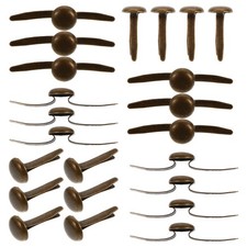  200 Pcs Decorative Brads for Paper Crafts Fasteners Clips Papercrafting