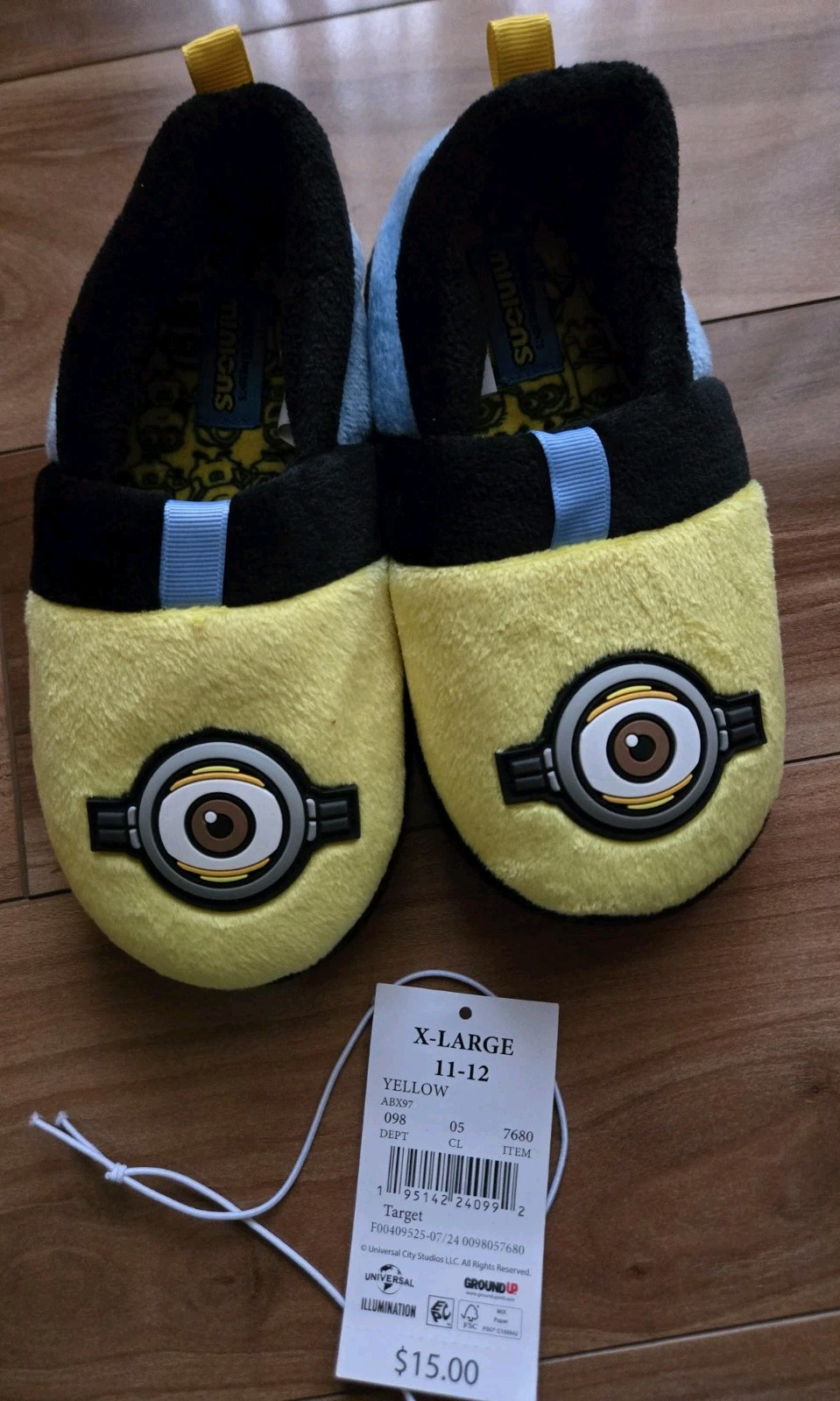 PANTOFOLA D’ORO Minions L'Ascesa di GruKids Pantofole Scarpe da Casa 11 12